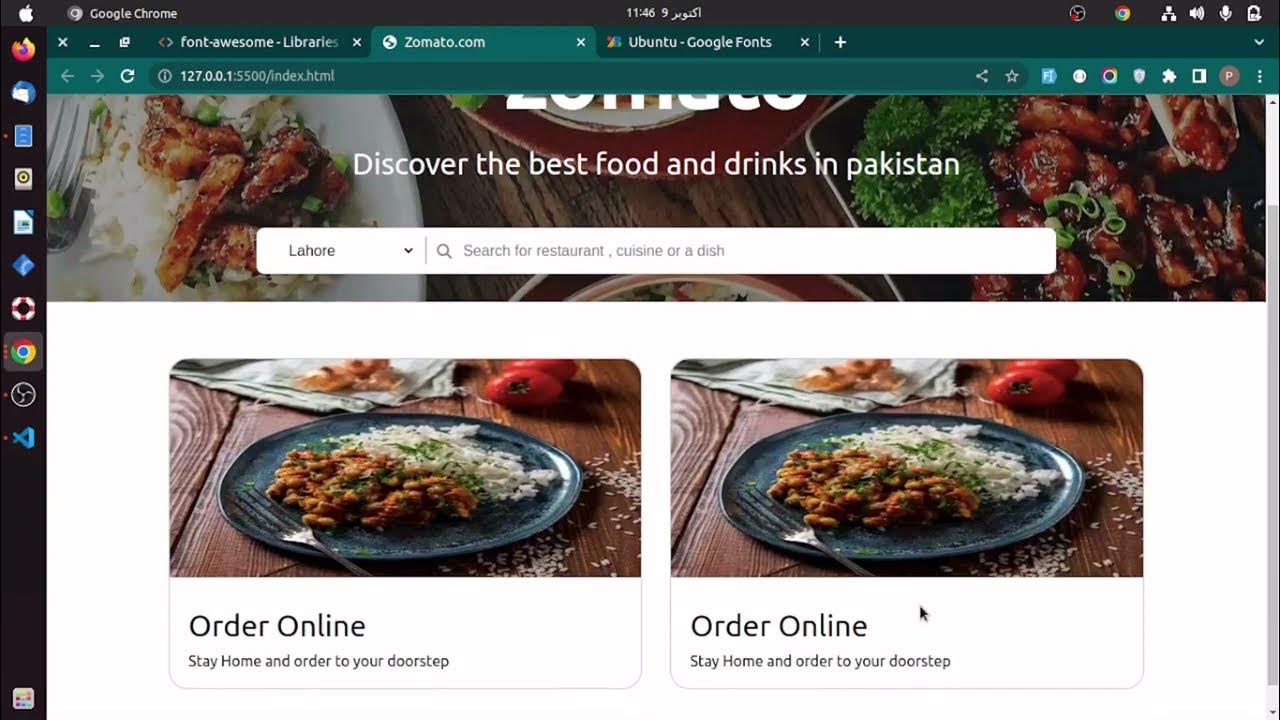 #2 card section design - zomato clone || html and css - YouTube