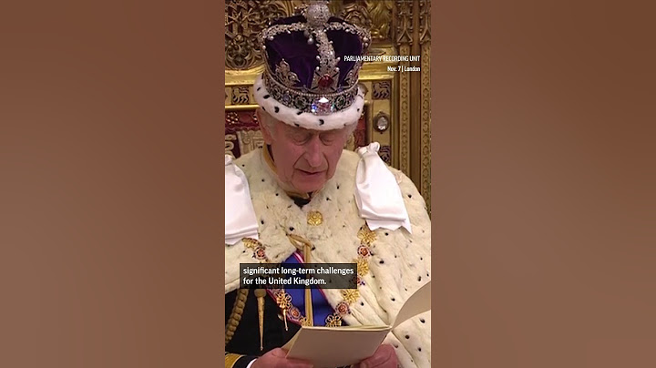 King Charles III delivers first speech to Parliament as monarch