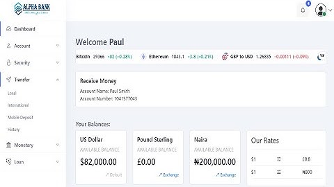 Best Online Banking Script With Transfer Codes, Multicurrency & Deposit Payment Gateways