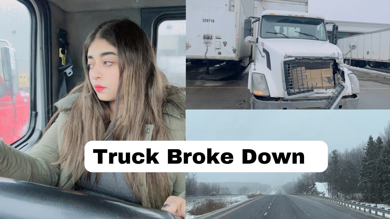Aaj Mera Truck Toot Gaya 😥| Hard to drive truck In snow | Trucking in ...