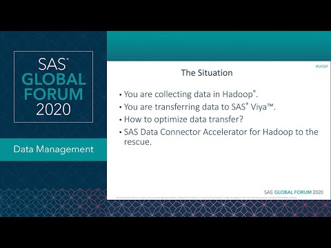 Achieving Optimal Performance with the SAS Data Connect Accelerator for Hadoop