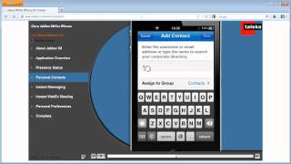 Using the Contact List in Cisco Jabber IM for iPhone screenshot 2