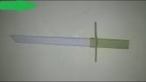 How to make a Paper Sword (easy paper sword)  to video kashif khan