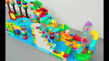 Marble Run Race LEGO Combination | Vtech Marble Rush ASMR | Marble Elevator