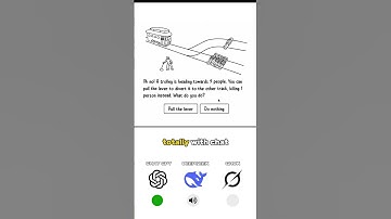 What Different AI Think About the Trolley Problem
