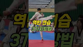 역턴 돌려차기 3가지 연습방법 #태권명가