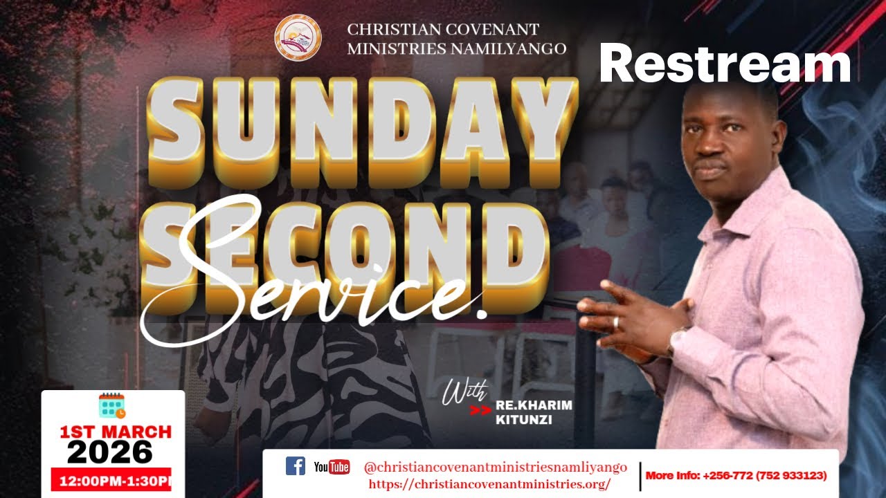 SUNDAY SECOND SERVICE LIVE || REV.KHARIM KITUNZI