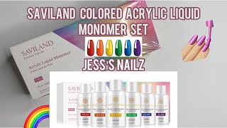 SAVILAND COLORED ACRYLIC LIQUID MONOMER SET | Jess’s Nailz