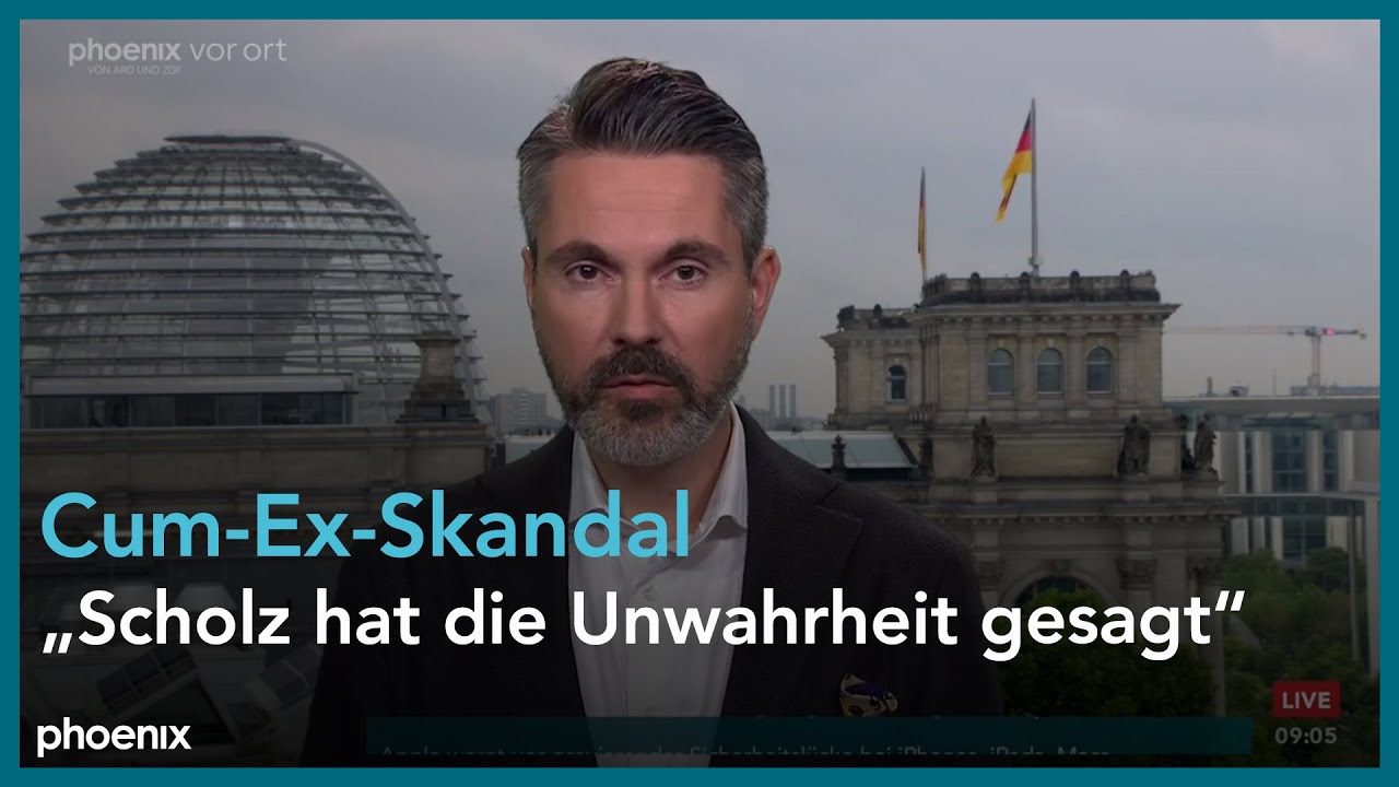 phoenix tagesgespräch mit Fabio De Masi zur Cum-Ex-Affäre am 19.08.22