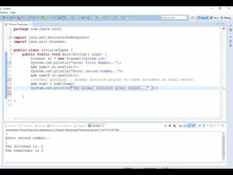 division types in Java