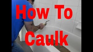 How To Caulk  BathTub/ShowerPan/At Hardwood Floor For Beautiful Results  #DaveBlake   Contractor