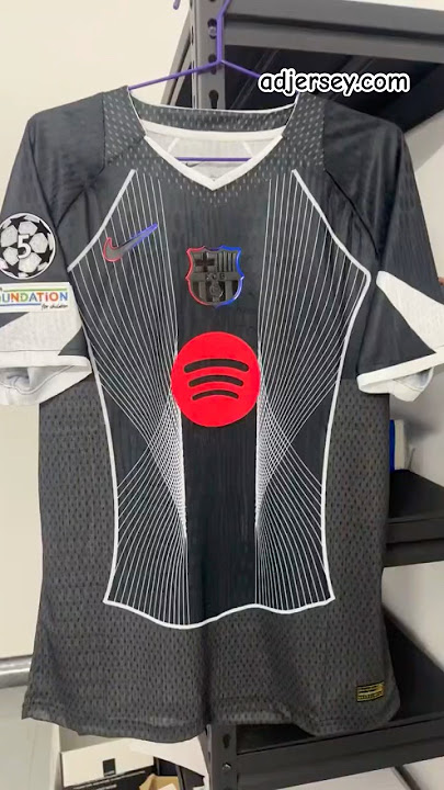25-26 Barcelona Black Special Edition Soccer Jersey#jersey #barca #barcalona #fyp #football #soccer