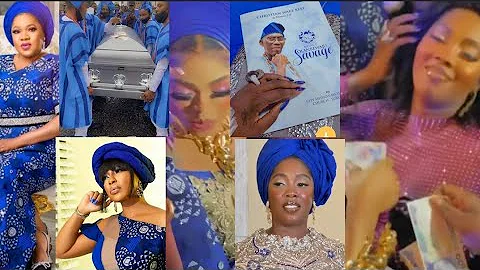 TIWA SAVAGE FATHER'S BURIAL, BOBRISKY SCATTERS MILLIONS AT THE BURIAL,RITA DOMNIC & TOYIN ABRAHAM
