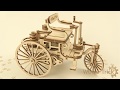 Деревянная сборная механическая 3D модель Wood Trick Первый автомобиль