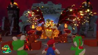 Mario + Rabbids Kingdom Battle 57 Battling Mega Dragon Bowser