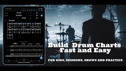 Using Drum Chart Builder from Chart to Show. How to get ready for a show  Drum Chart Builder App