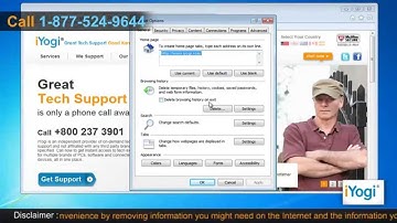 How to delete history in Internet Explorer® 9 in Windows® 7