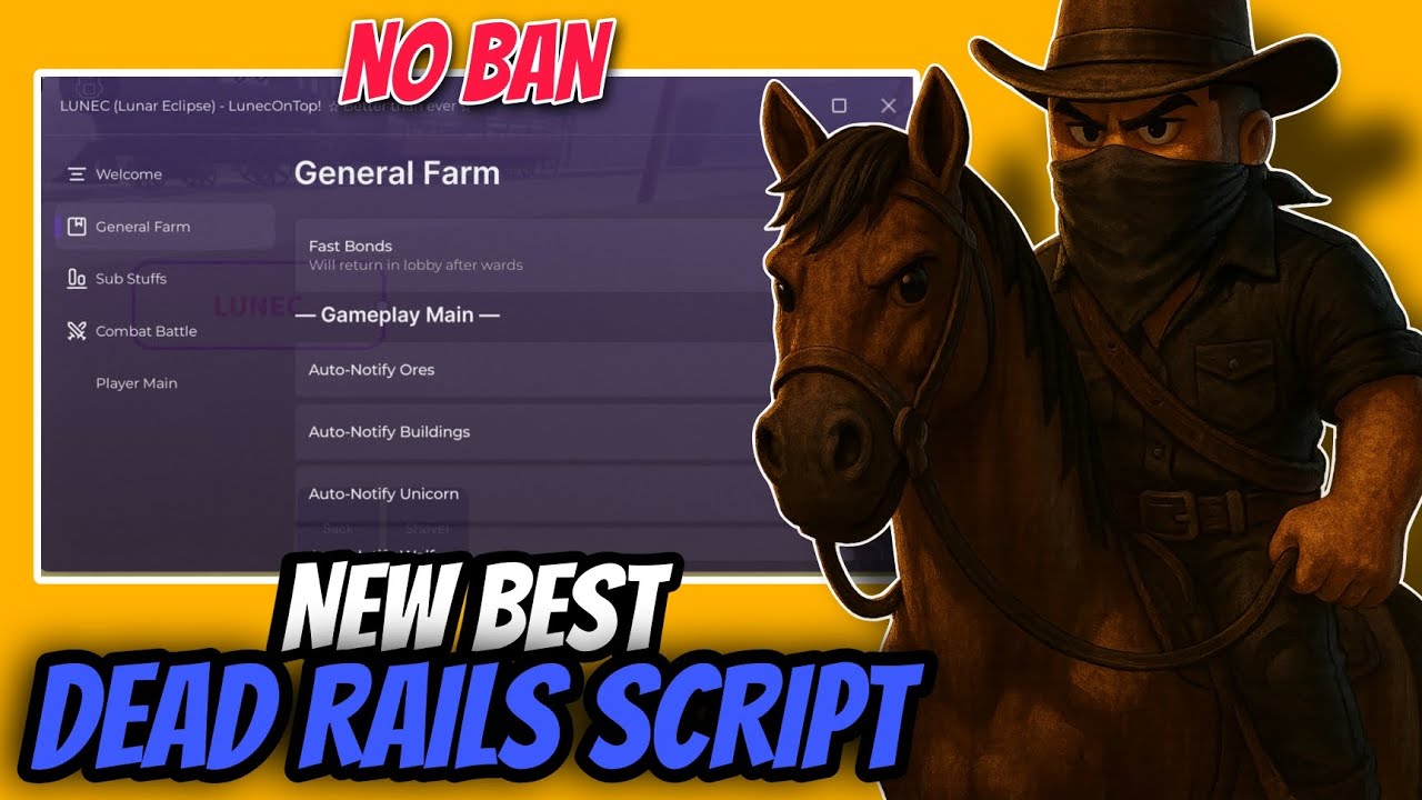 New OP Dead Rails Script NO KEY -  Auto Collect Bonds, Auto Win, Auto Bring Bonds, Kill Aura & More