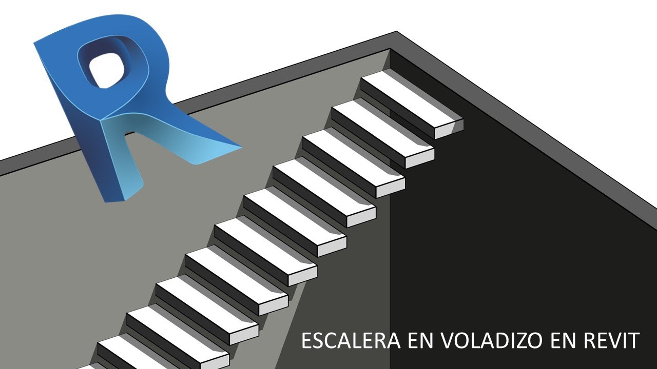 Aprende a modelar una escalera de tipo voladizo en Revit