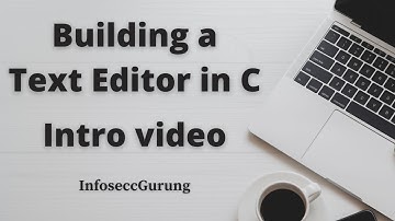 Building a Text Editor in C - Intro
