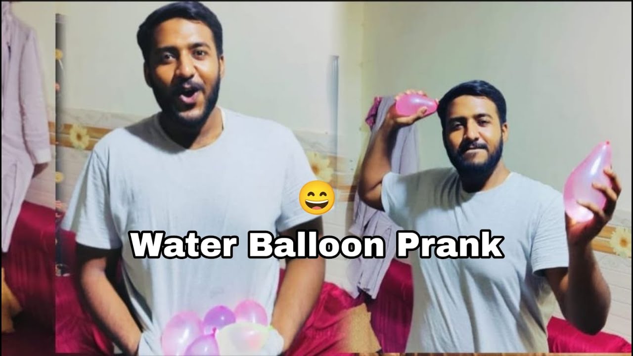 Water Balloon Prank Throwing Water Balloons Prank Rana Talha 