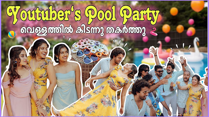 OMG😰കല്യാണ കലാശക്കൊട്ട്🥁Youtubers Pool Party ⛱️🦩Wedding Happily Ever After Party 🎊Saranya and Anandu