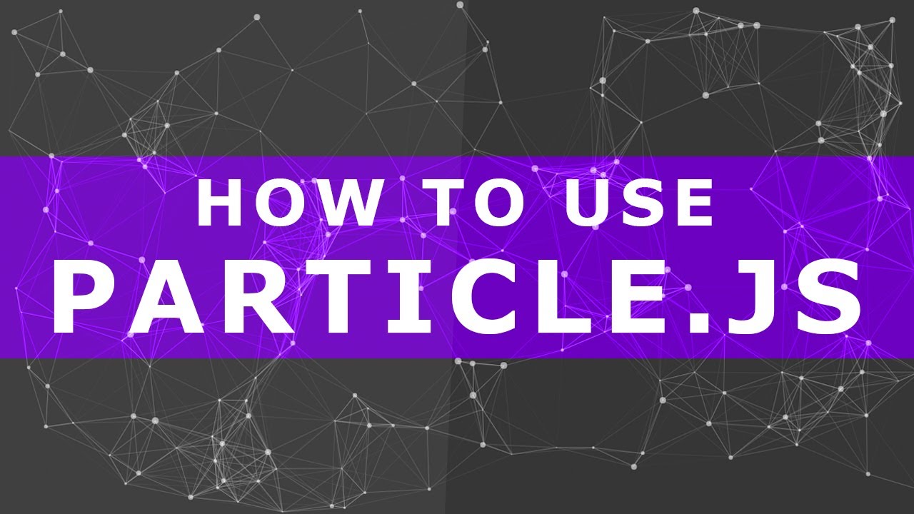 How to use particles.js - particles.js as background - background