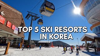 Korea's Top 5 Ski Resorts 🇰🇷 Ultimate Guide to Korea's Best Mountains for Skiing and Boarding
