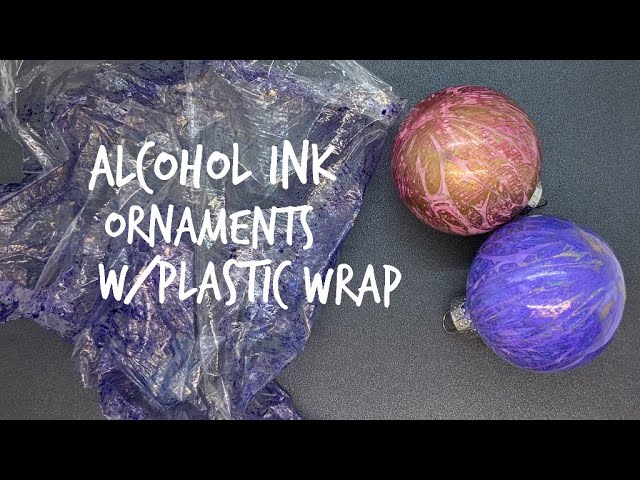 How to Make Alcohol Ink Ornaments - Semigloss Design