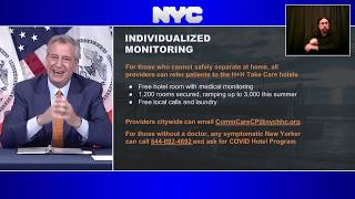 LIVE: Mayor Bill de Blasio gives an update on New York City's COVID-19 response