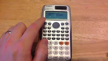 Casio Calculator - Mean from a Frequency Table