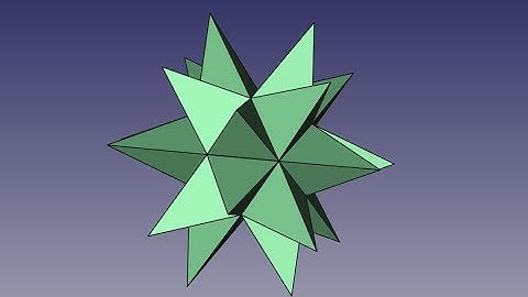FREECAD #92 - KEPLER POINSOT POLYHEDRON - STARRY ICOSAHEDRON