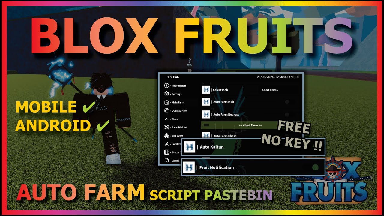 Blox fruits script mobile update 21 auto farm auto kaitun sea event