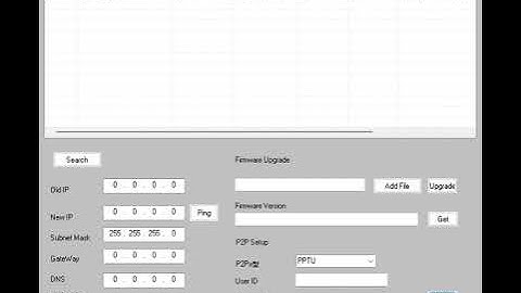 IPC Search click get to get the P2P setting on the CVBS to IP Ethernet video encoder board