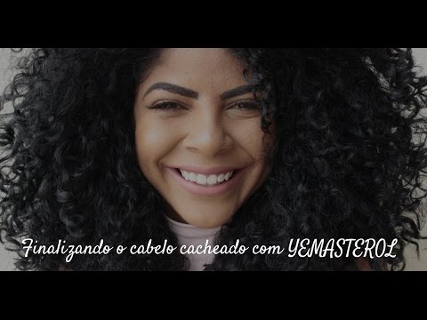 Finalizando o cabelo cacheado com YEMASTEROL-Débora luz