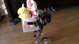 重い荷物を運ぶヒューマノイドロボット（The Humanoid robot which carries a heavy load.）