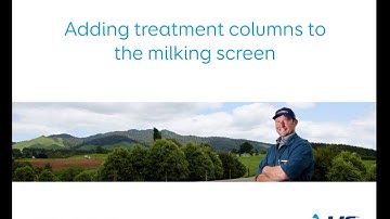 Protrack - Adding treatment columns to the milking screen