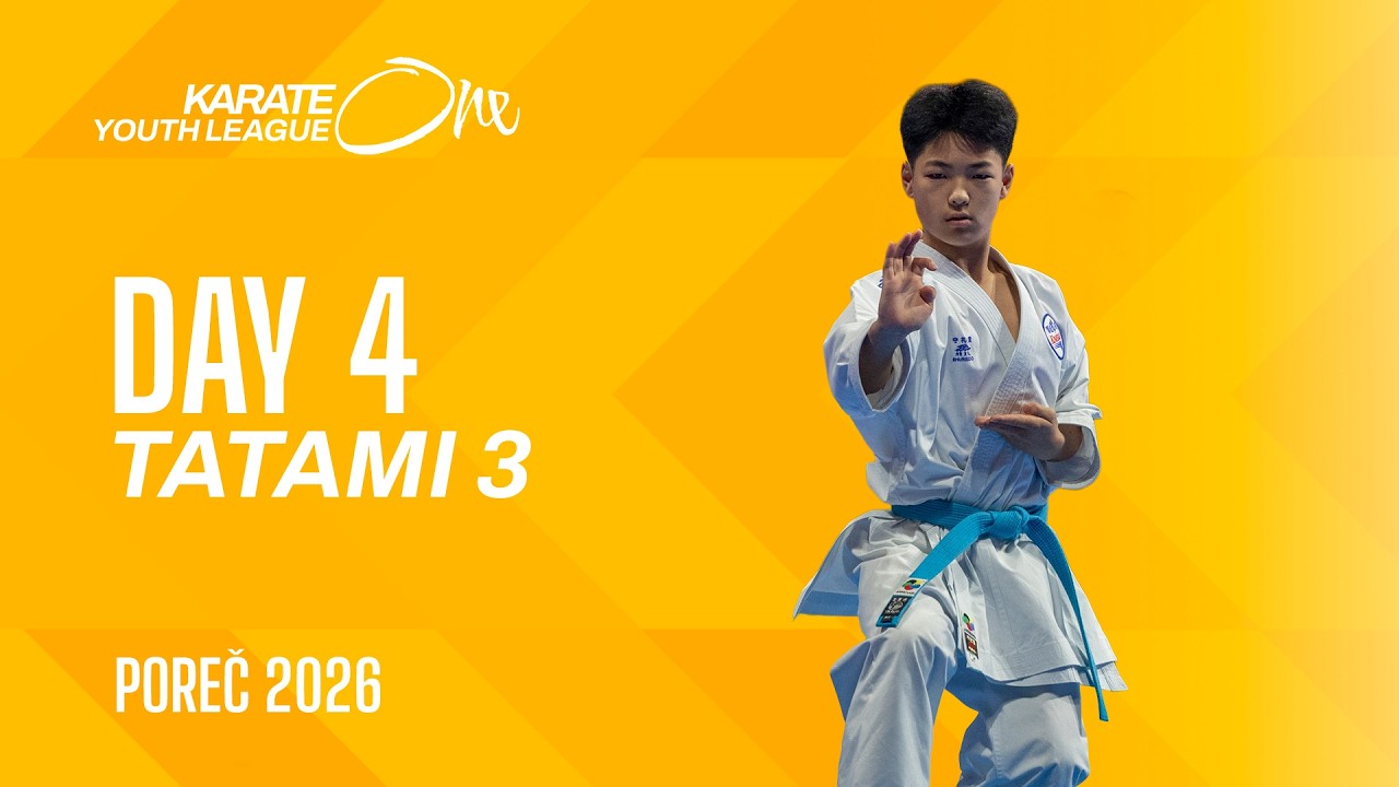 LIVE 🔴 Karate One Youth League Porec 2026 | Day 4 - Tatami 3