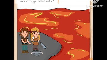 Brain Test 2 Level 15 | Quest for Brainiac | how can they pass the lava lake