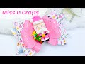 Pink santa hair bow tutorial   how to make faux leather hair bows  miss o crafts