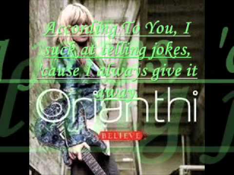 According To You- Orianthi [**Lyrics**]