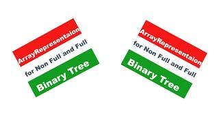 Difference between representation of non full and full binary trees
