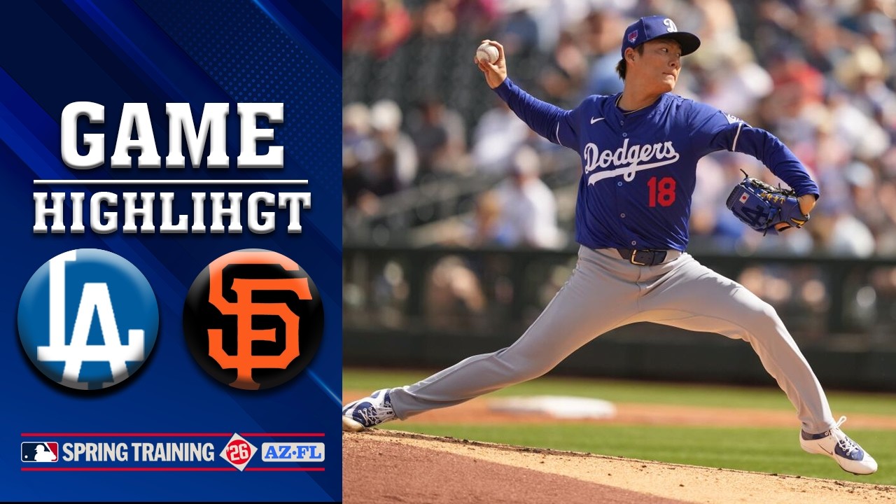 Game Highlight Dodgers vs Giants | Victor Bericoto Grand Slam | Spring Training 2026 Highlight