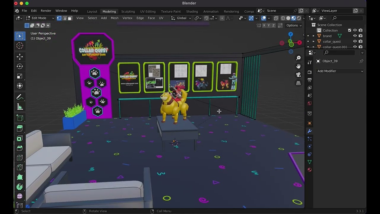 CollarQuest Virtual Trade Show Booth Design