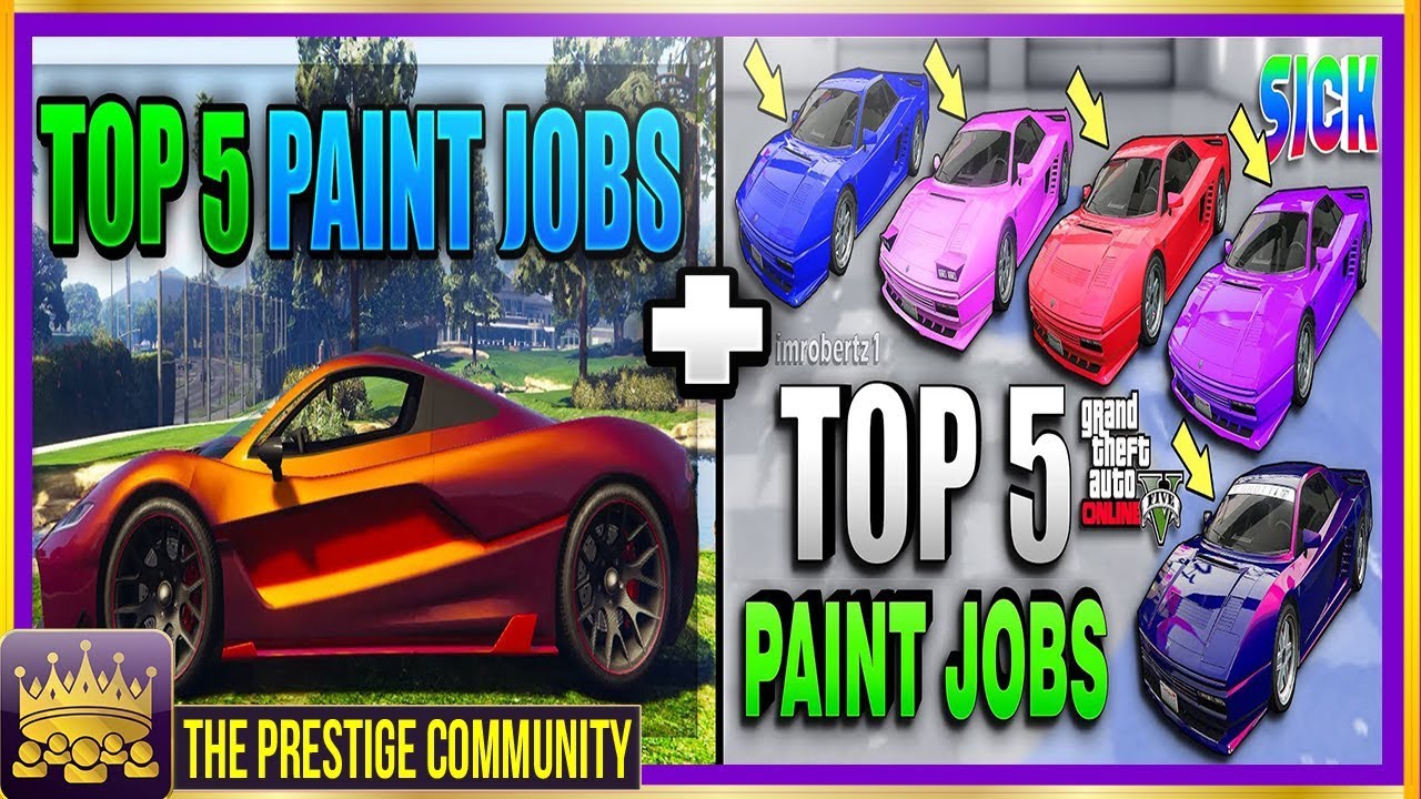 SEXY TOP 10 Best Rare PAINT JOBS in GTA 5 Online 1.40! SECRET GTA 5