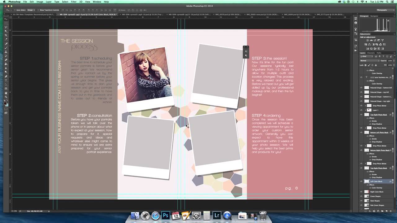 Photoshop Tutorial Magazine Template