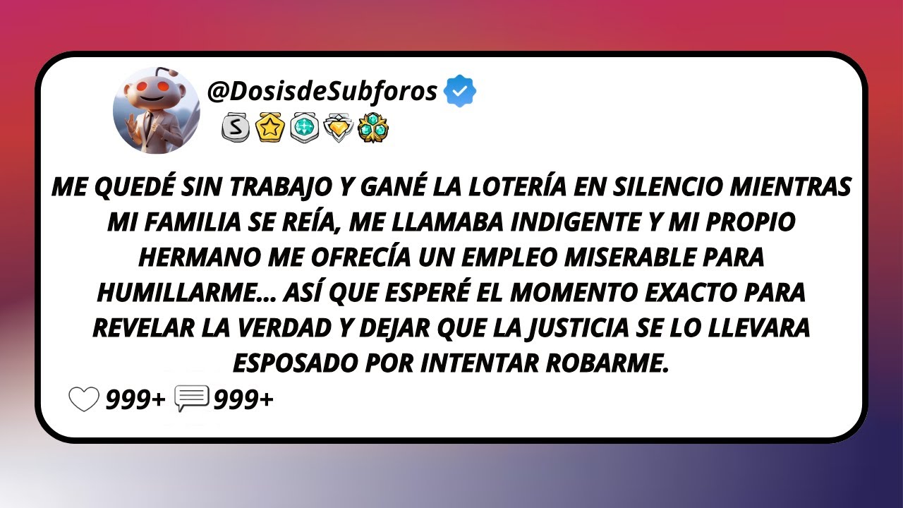 Me Quedé Sin Trabajo Y Gané La Lotería En Silencio Mientras Mi Familia Se Reía, Me Llamaba...