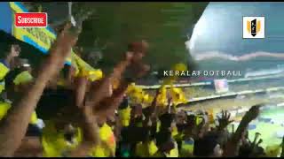 KERALA BLASTERS FC VS ATK OGBECHE FIRST GOAL & GALLERY ATMOSPHERE/4 mask ISL LIVE / 2019