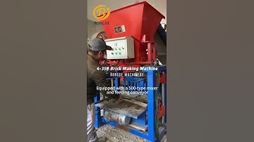 4-35B brick machine, equipped with mixer and conveyor, is highly efficient for brick production!