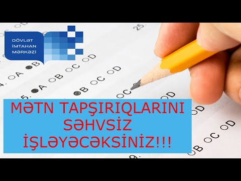 MƏTN TAPŞIRIĞINI SƏHVSİZ İŞLƏYİN! | BURAXILIŞ MƏTNİNİ SƏHVSİZ İŞLƏMƏ QAYDASI (9-CU SİNİFLƏR ÜÇÜN)